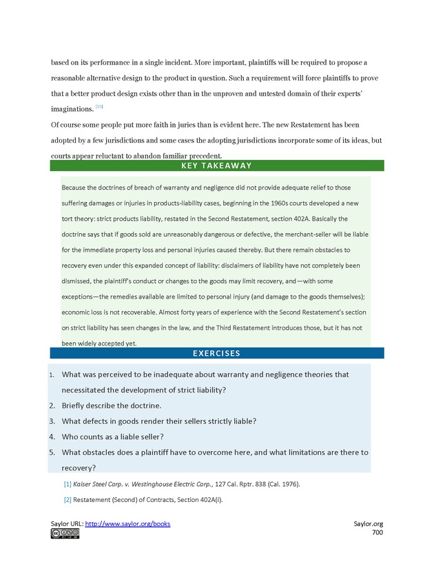 Business Law and the Legal Environment - Page 700